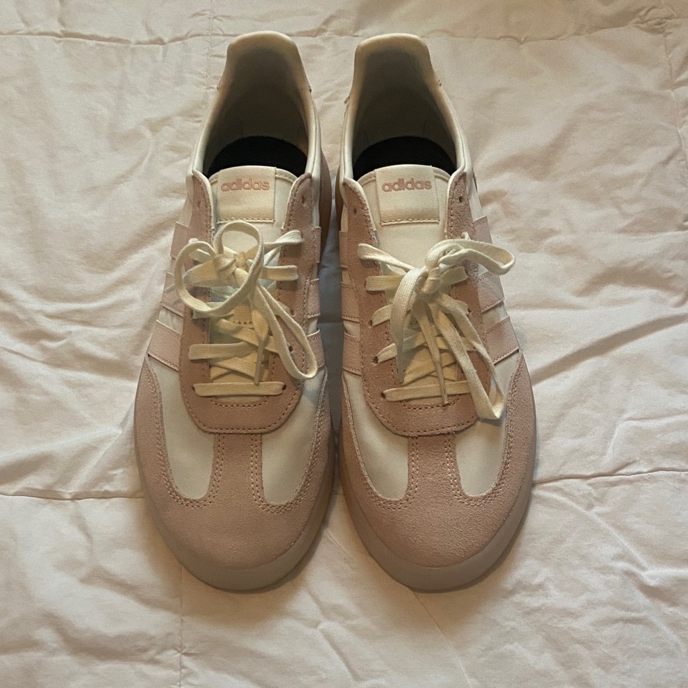 Adidas Blush and Cream Sneakers